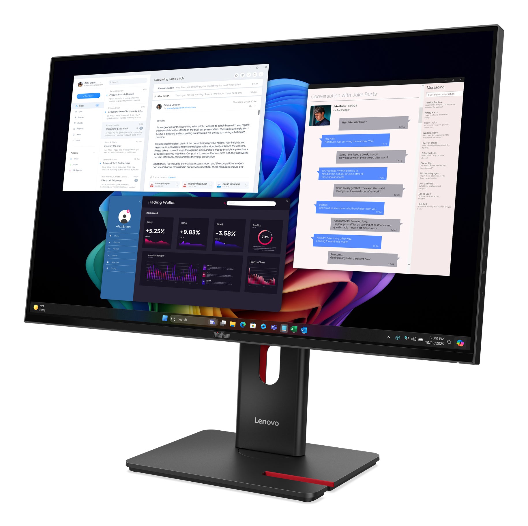 Lenovo ThinkVision T27UD-40 Monitor (64AFGAT2EU)