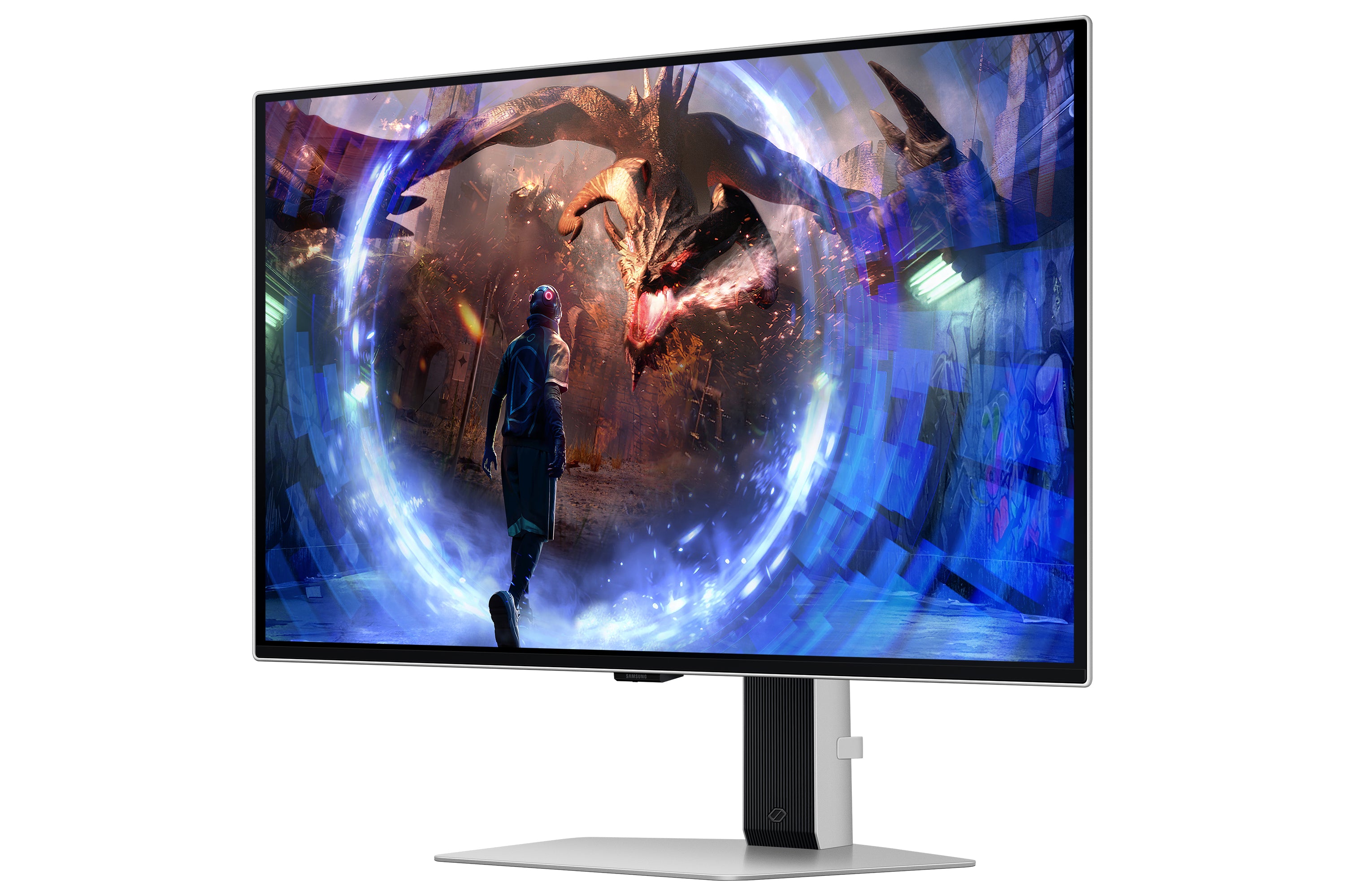 Samsung G60SD computer monitor 68.6 cm (27") 2560 x 1440 pixels Quad HD OLED Silver (LS27DG602SUXEN)