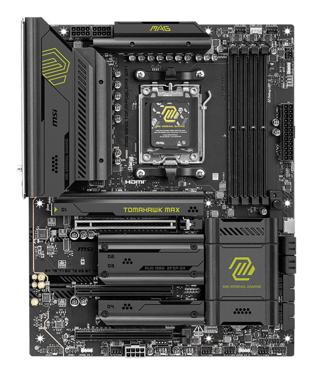 MSI MAG B850 TOMAHAWK MAX WIFI motherboard AMD B850 Socket AM5 ATX (7E62-002R)