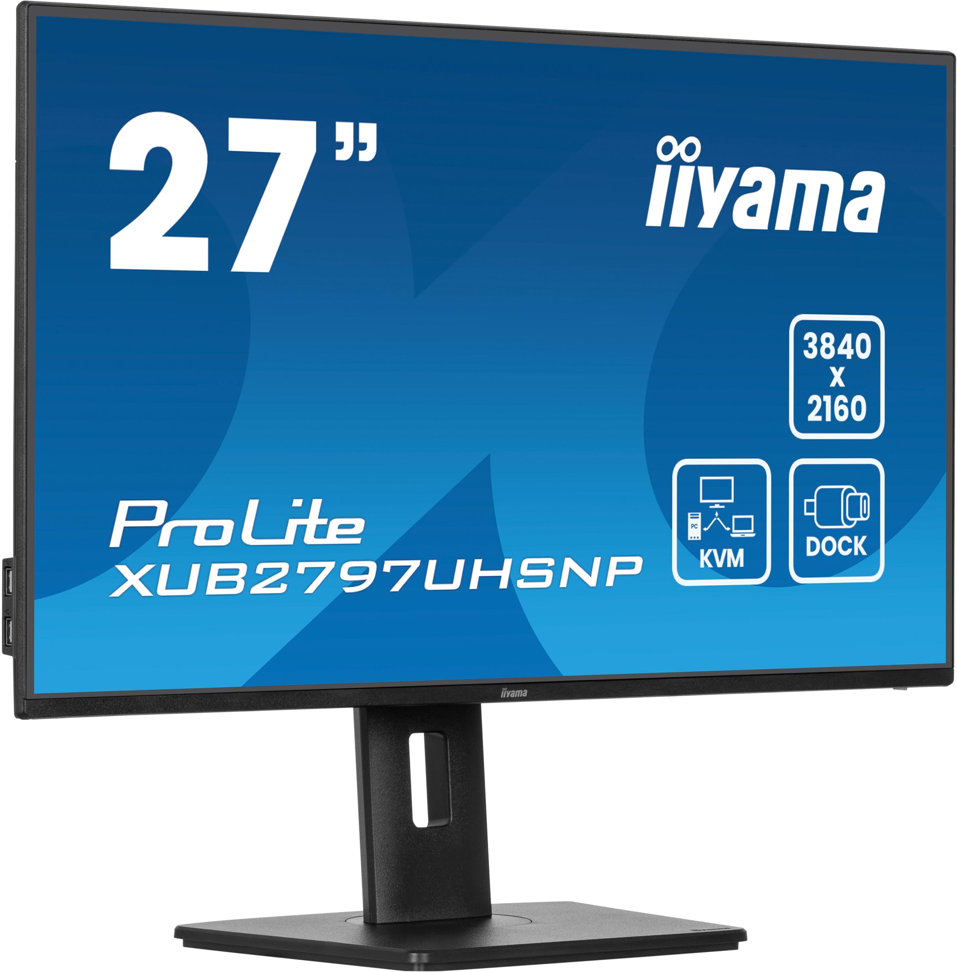 iiyama ProLite XUB2797UHSNP-B1 computer monitor 68.6 cm (27") 3840 x 2160 pixels 4K Ultra HD LED Black