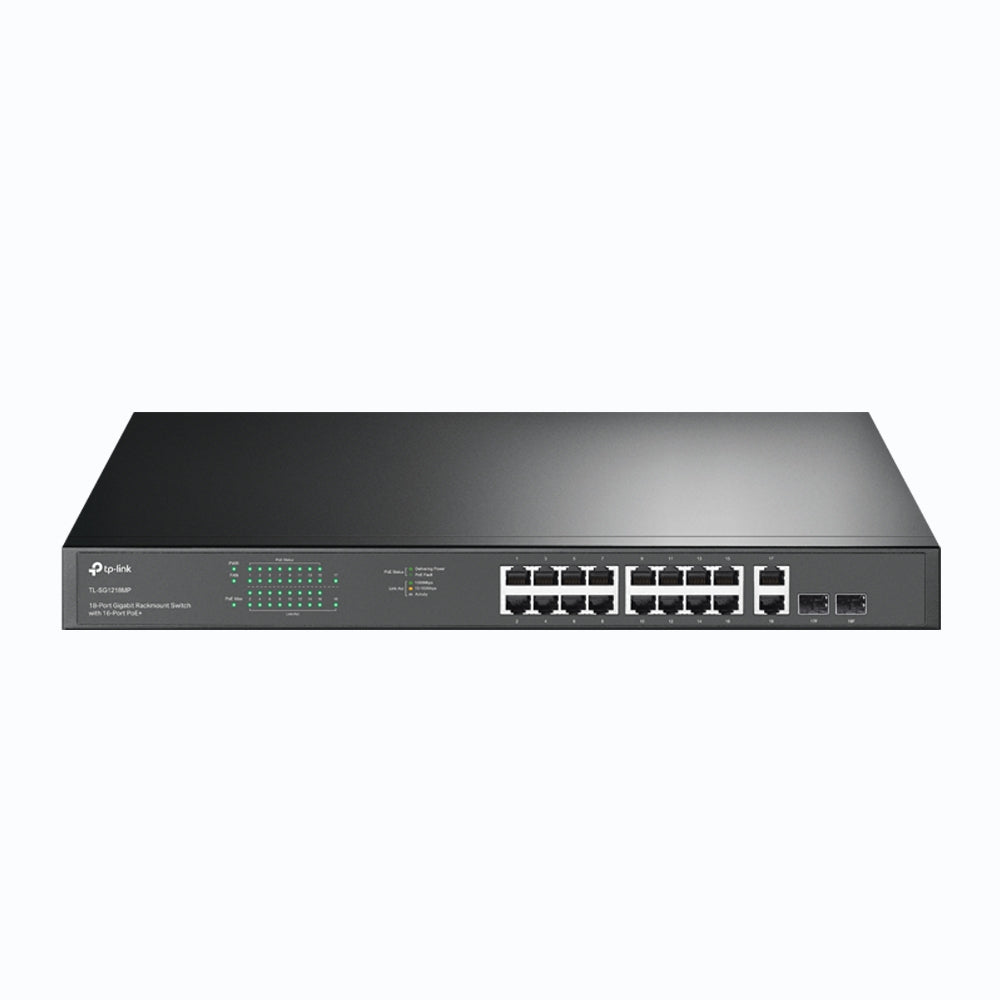 TP-Link 18-Port Gigabit Rackmount Switch with 16 PoE+ (TL-SG1218MP)