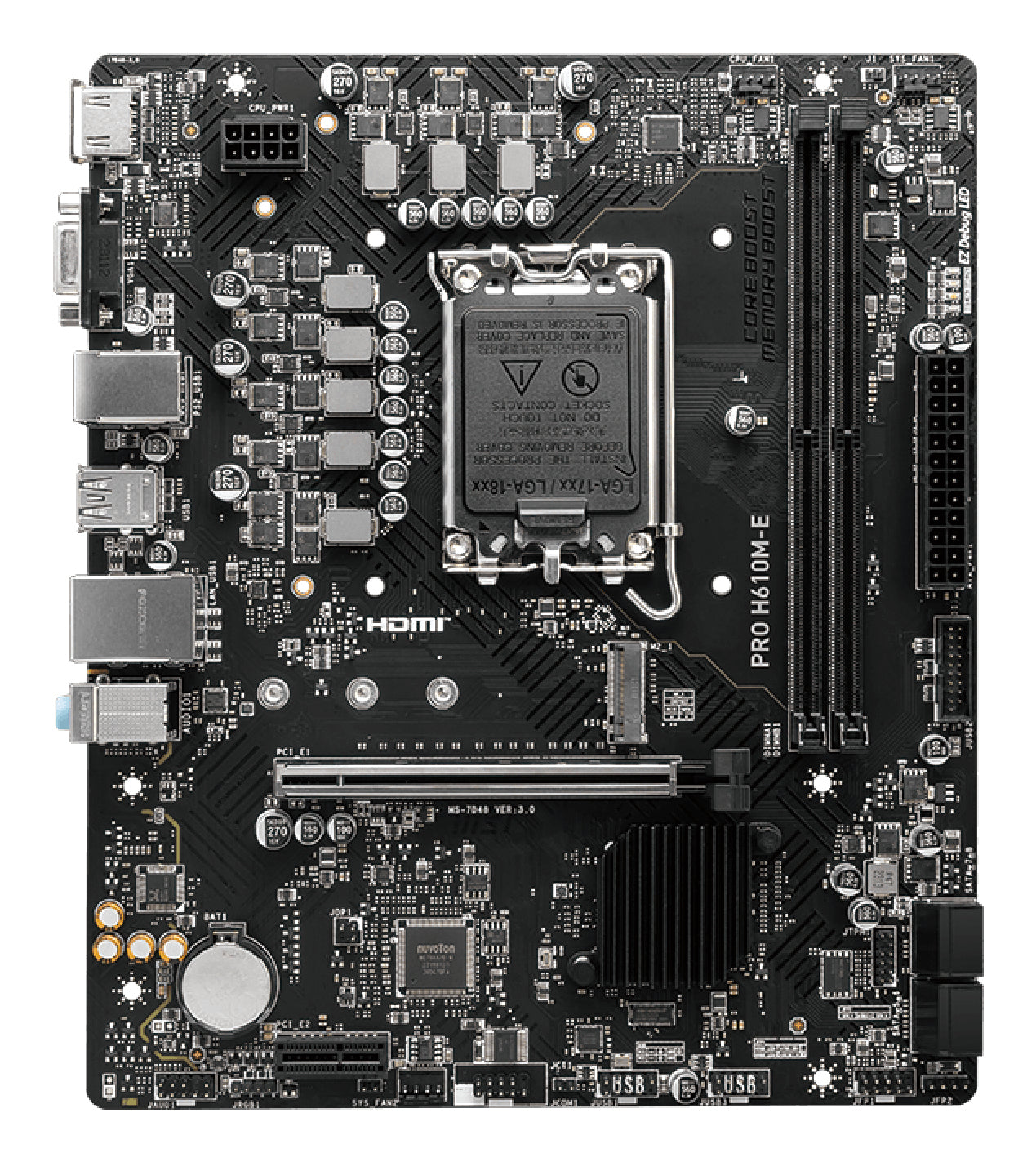 MSI PRO H610M-E motherboard Intel H610 LGA 1700 micro ATX
