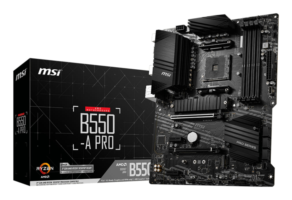 MSI B550-A PRO motherboard AMD B550 Socket AM4 ATX (7C56-002R)