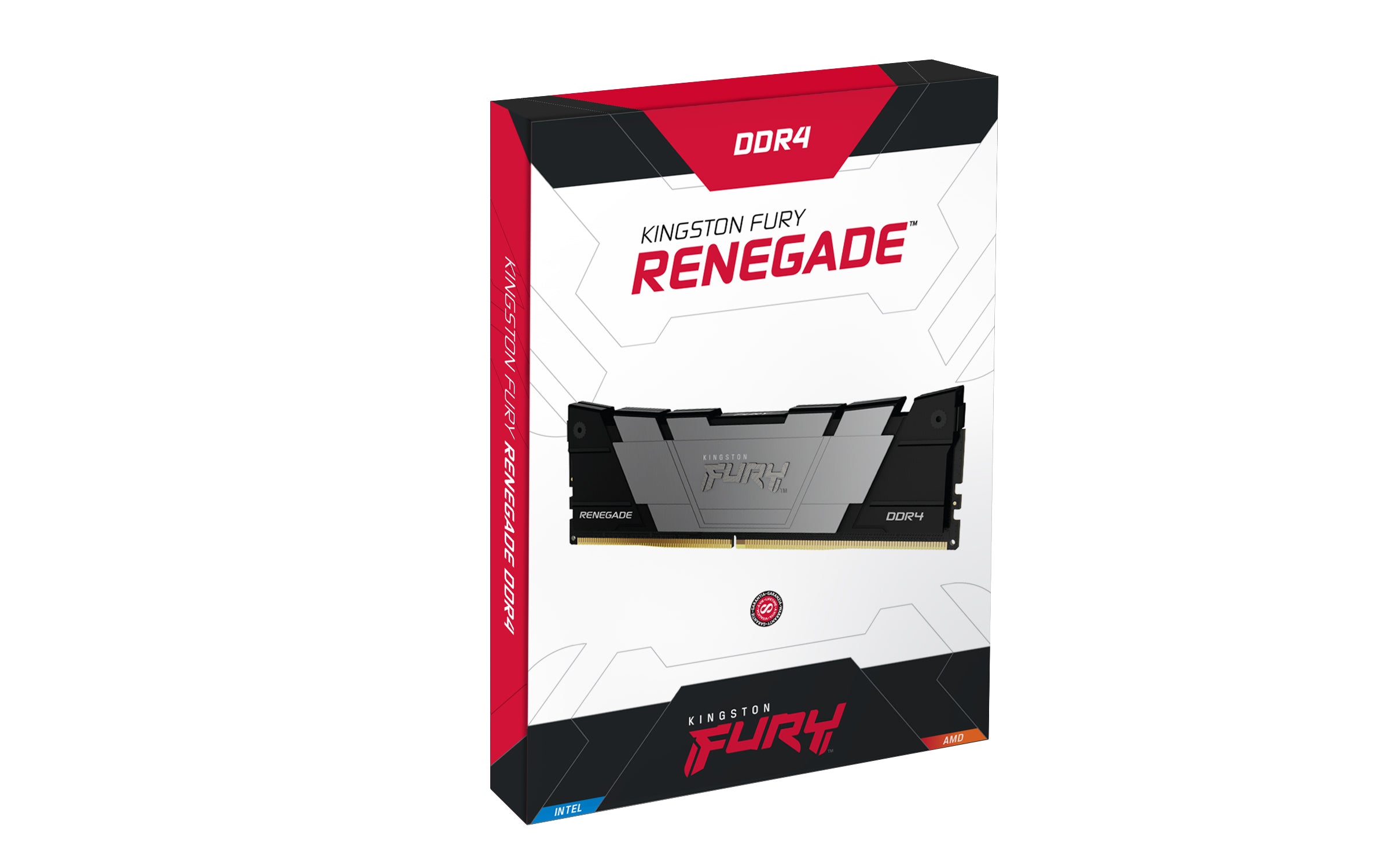 Kingston Technology FURY 32GB 3600MT/s DDR4 CL16 DIMM (Kit of 2) 2RX8 Renegade Black (KF436C16RB12K2/32)