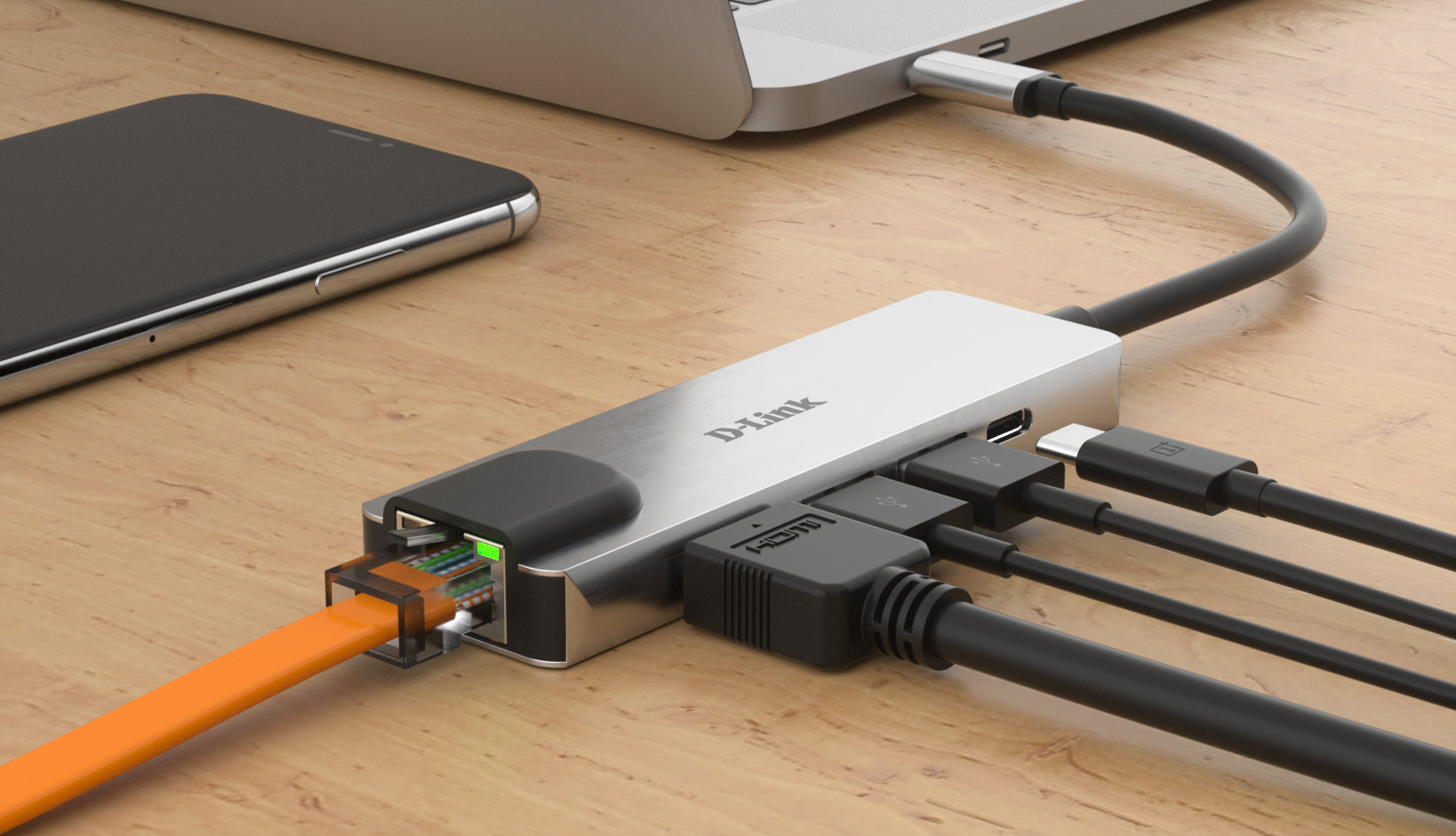 D-Link 5-in-1 USB-C Hub with HDMI/Ethernet and Power Delivery (DUB-M520)