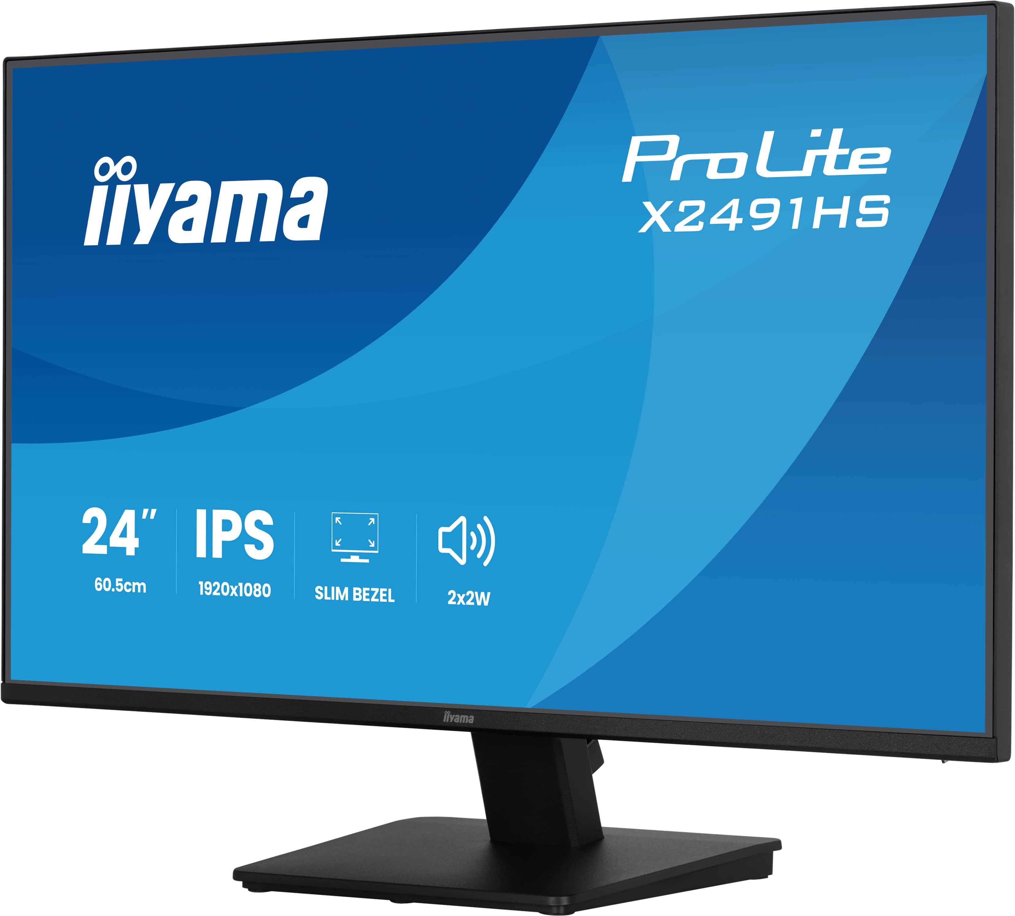 iiyama ProLite X2491HS-B1 computer monitor 60.5 cm (23.8") 1920 x 1080 pixels Full HD LCD Black