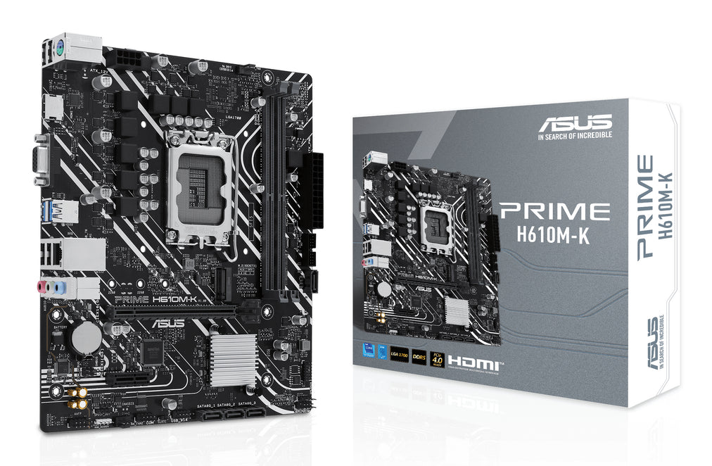 ASUS Prime H610M-K Intel H610 LGA 1700 micro ATX (90MB1GA0-M0EAY0)