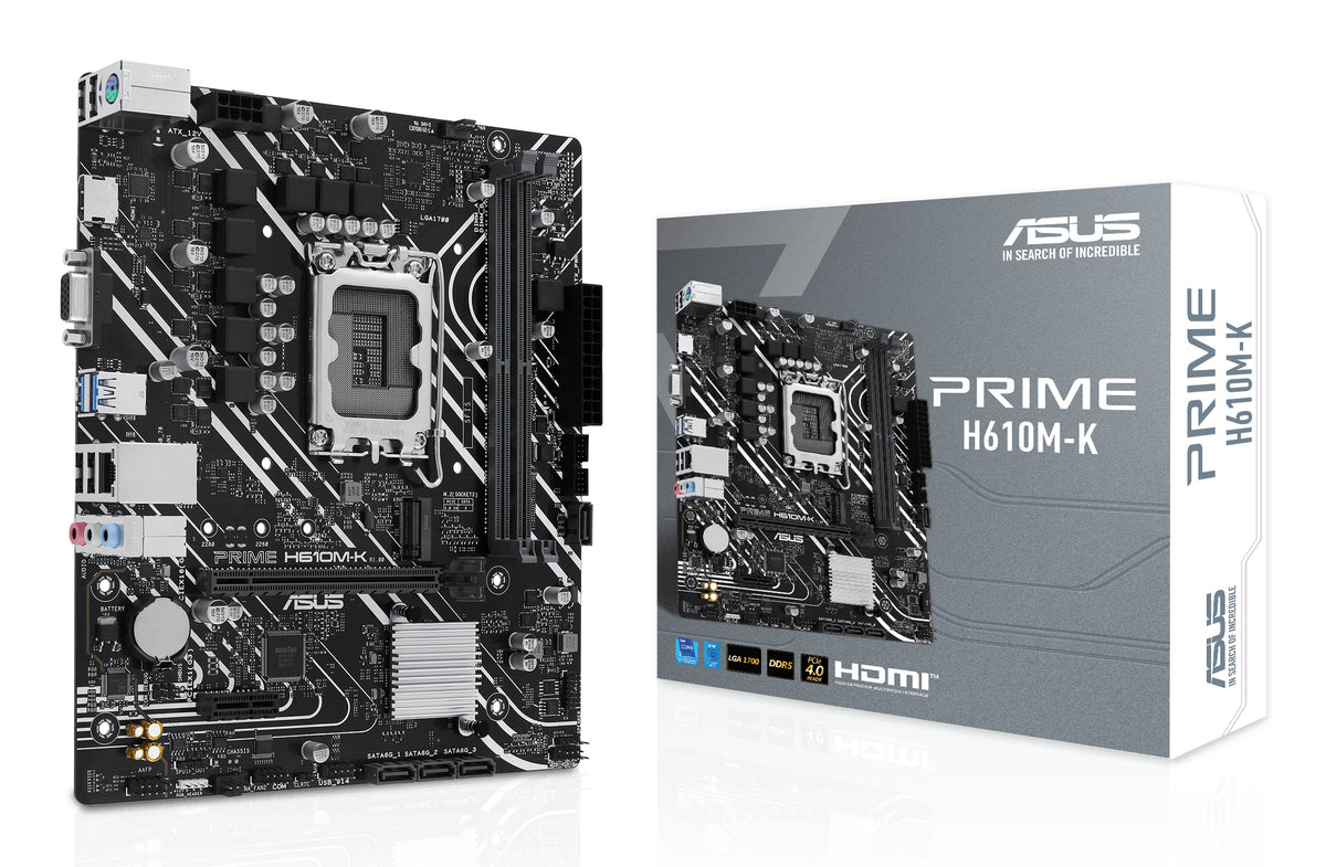 ASUS Prime H610M-K Intel H610 LGA 1700 micro ATX (90MB1GA0-M0EAY0)