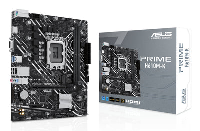 ASUS Prime H610M-K Intel H610 LGA 1700 micro ATX (90MB1GA0-M0EAY0)