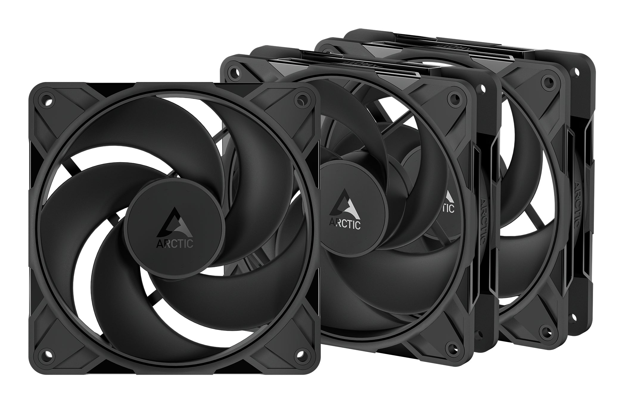 Arctic P12 Pro Reverse 3-pack (black)