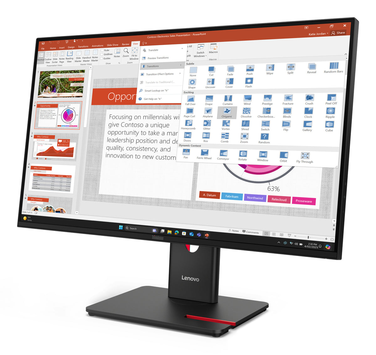 Lenovo ThinkVision T27-40 Monitor (64A5MAT6EU)