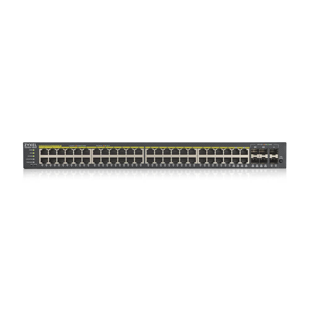Zyxel GS1920-48HPV2 Managed Gigabit Ethernet (10/100/1000) Power over Ethernet (PoE) Black (GS192048HPV2-EU0101F)