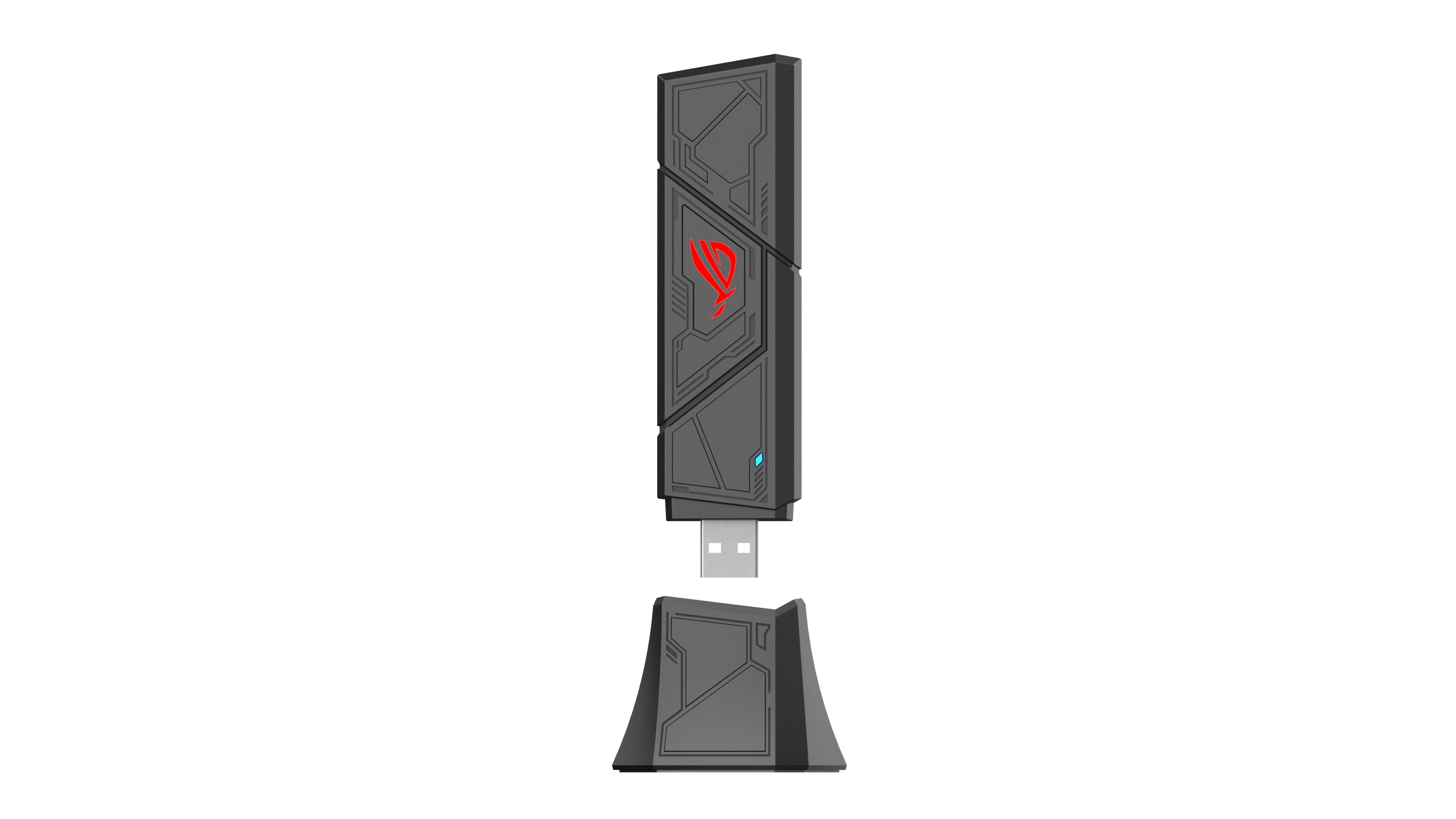 ASUS ROG USB-BE92 Wifi 7 BE6500 Tri-Band USB Adapter WLAN 6500 Mbit/s (90IG09I0-MO0B00)