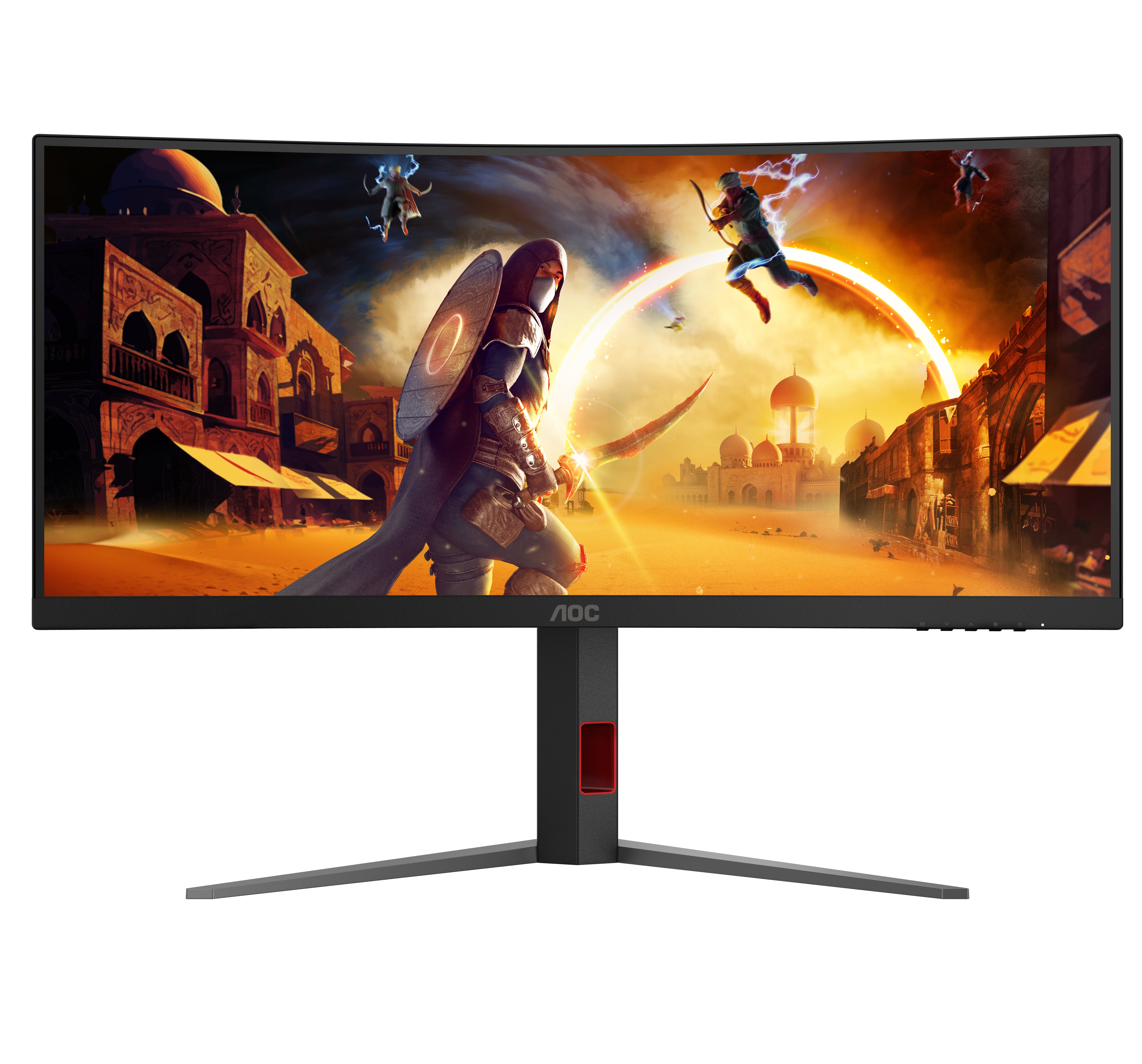 AOC G4 CU34G4 computer monitor 86.4 cm (34") 3440 x 1440 pixels Wide Quad HD LED Black, Red