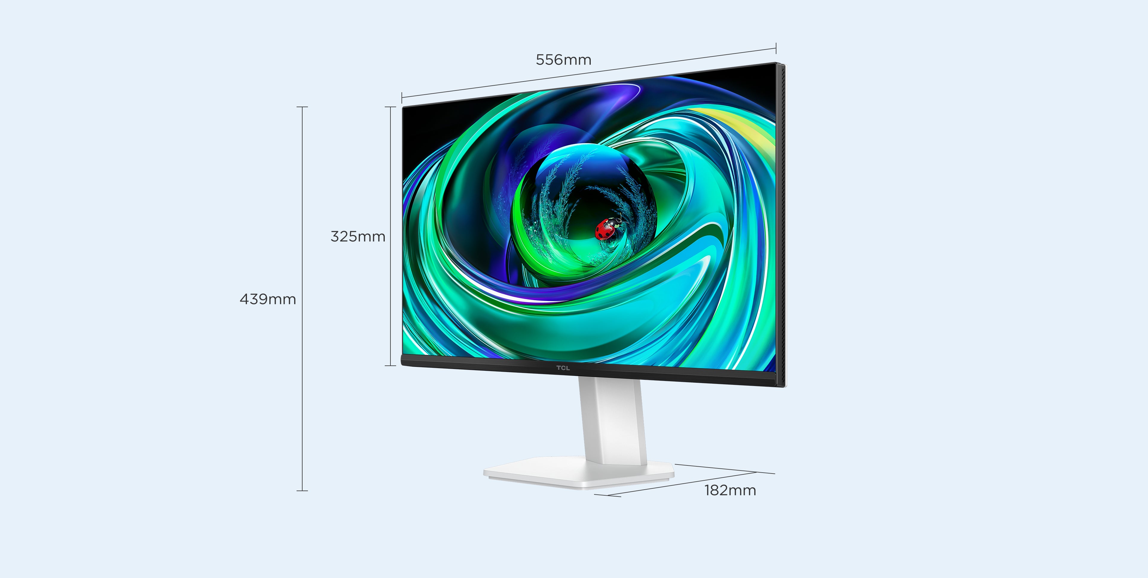TCL 25G54 computer monitor 63.5 cm (25") 1920 x 1080 pixels Full HD QLED White