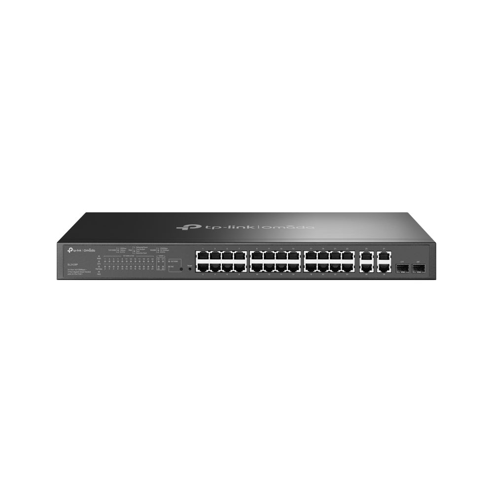 TP-Link Omada SL2428P network switch Managed L2 Fast Ethernet (10/100) Power over Ethernet (PoE) 1U Black (TL-SL2428P)