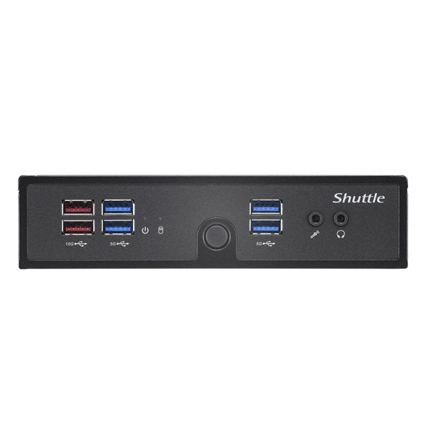 Shuttle Barebone DS50U5 Black (Core i5-1335U) fanless Fanless 24-7 ready, w/o WLAN