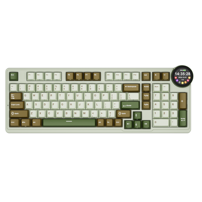 Royal Kludge RK N99 Palm Green Tri-Mod RGB Mehanička Tastatura US, Cream Prekidač