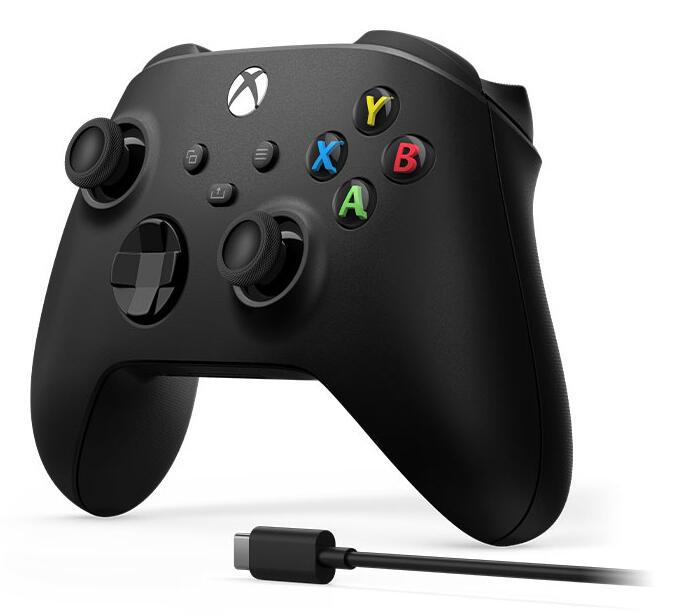 Microsoft Controller Xbox Wireless mit Kabel (EP2-29944) Black Multipack