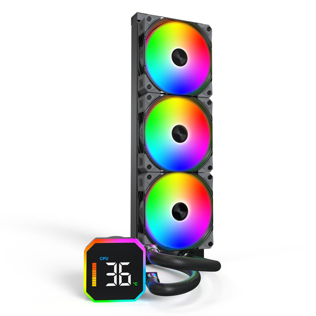 Montech Water cooling HyperFlow Digital 360 (HYPERFLOW) DIGITAL 360 (B) Black XL