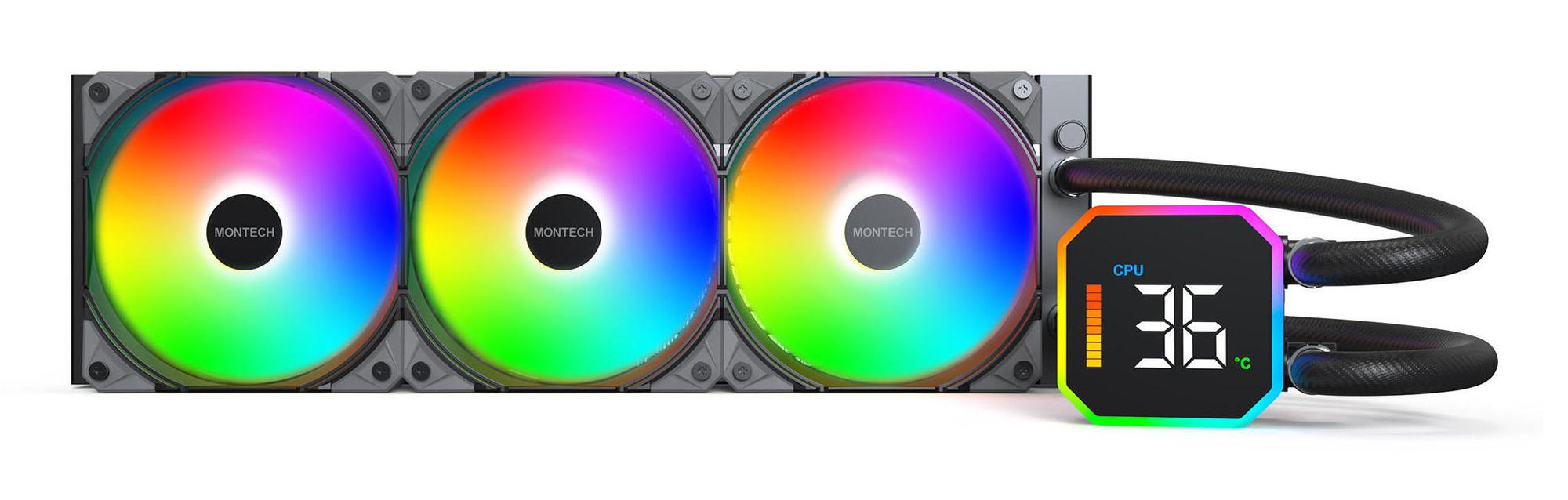 Montech Water cooling HyperFlow Digital 360 (HYPERFLOW) DIGITAL 360 (B) Black XL