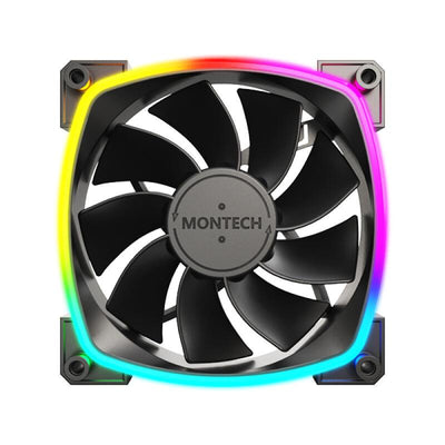 Montech Fan RX120 (RX120) 3 IN 1 PACK (B) Black 3-Pack