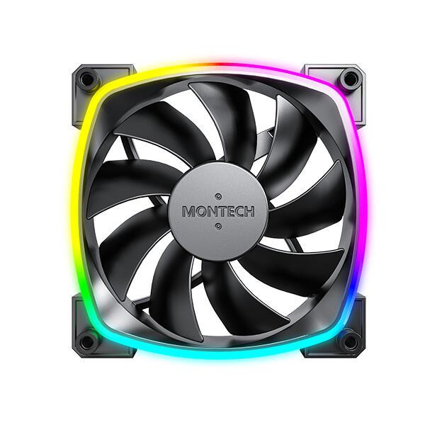 Montech Fan AX120 (AX120) 3 IN 1 PACK (B) Black 3-Pack