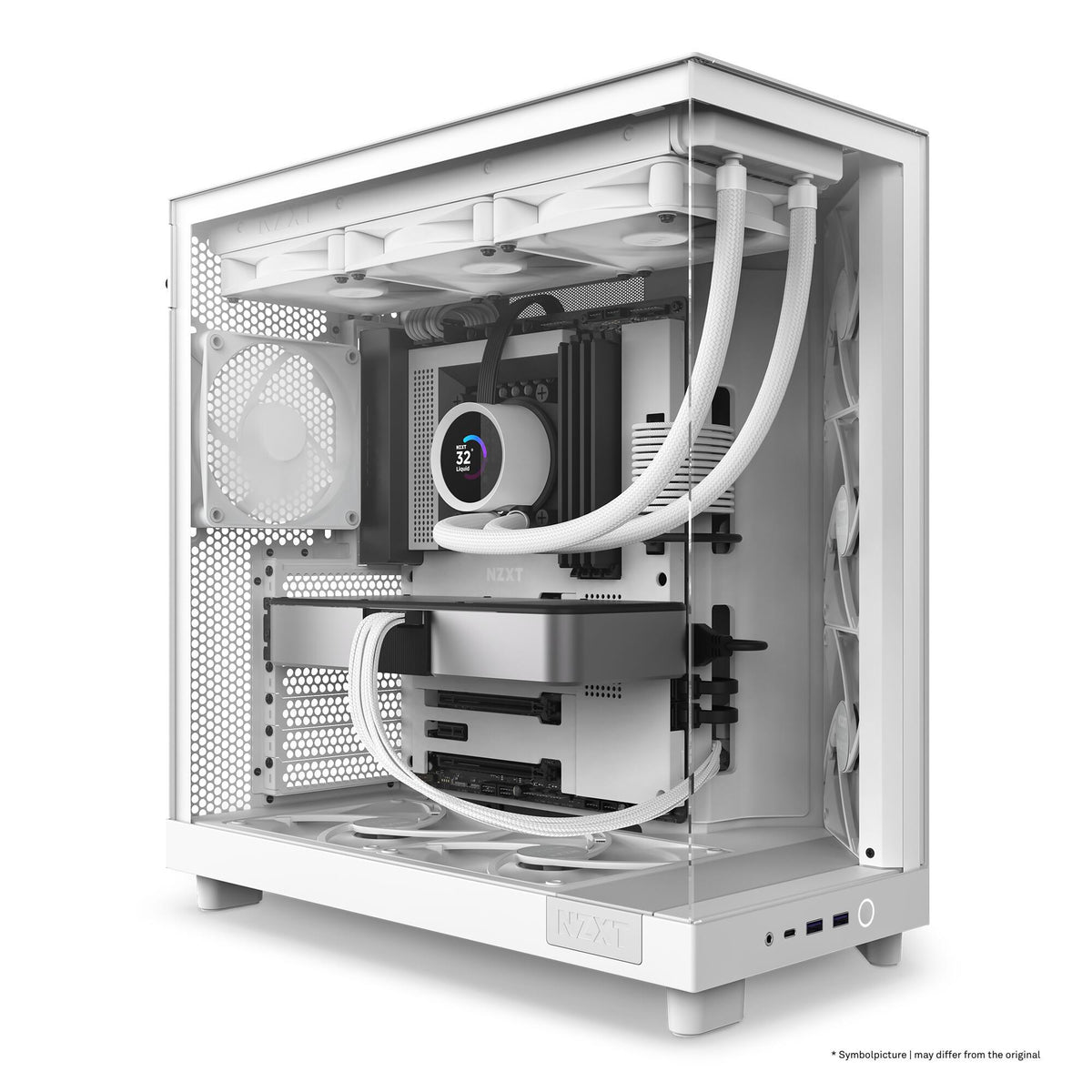 NZXT PC case H6 Flow (CC-H61FW-01) White