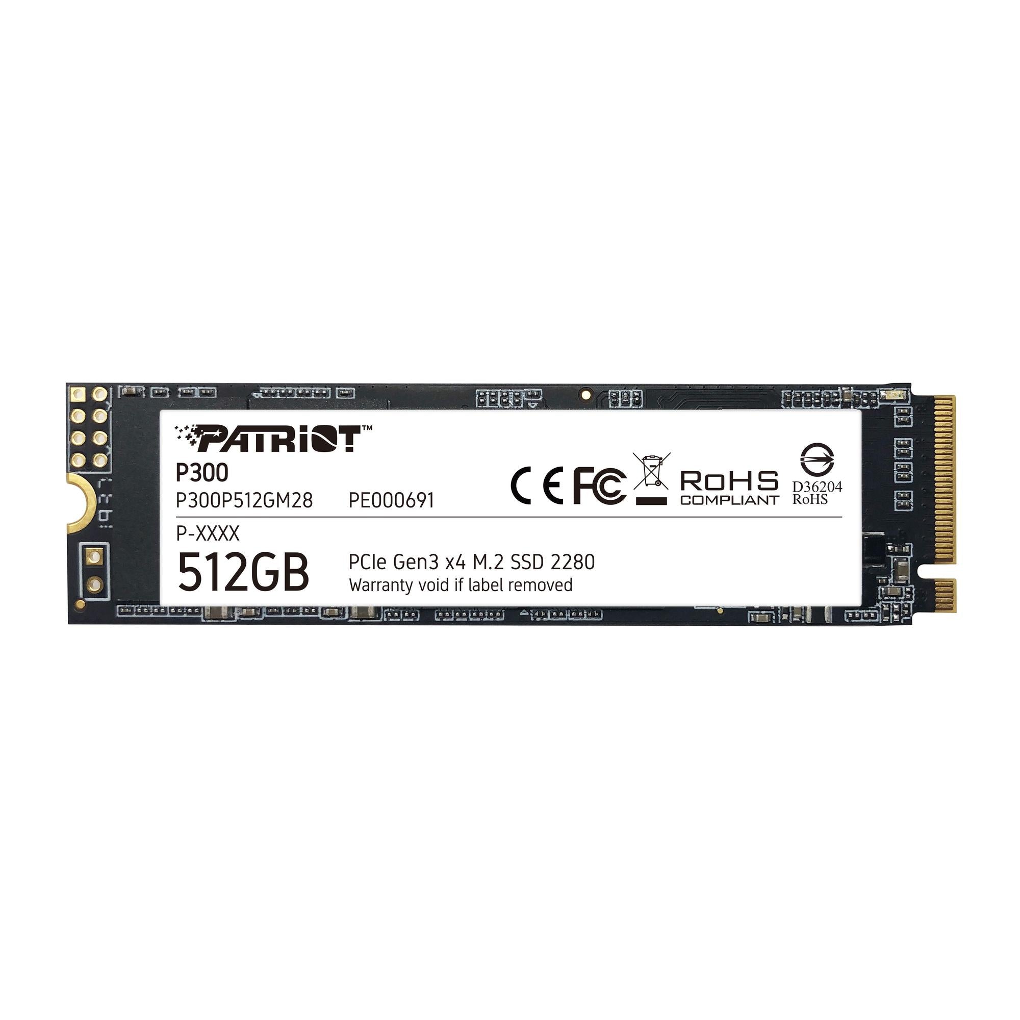 Patriot Memory M.2 SSD P300 512GB (P300P512GM28) White, black