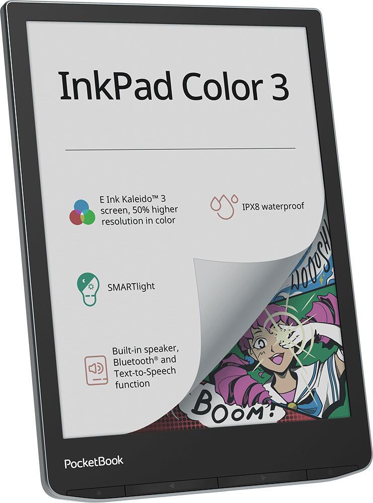 PocketBook eBook reader InkPad Color 3 (PB743K3-1-WW-B) Grey L 19.8 cm (7.8")