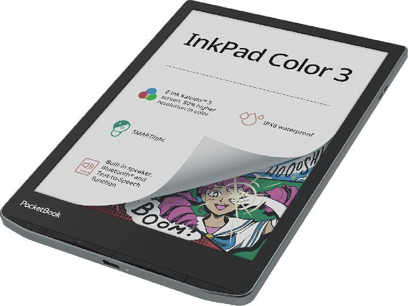PocketBook eBook reader InkPad Color 3 (PB743K3-1-WW-B) Grey L 19.8 cm (7.8")