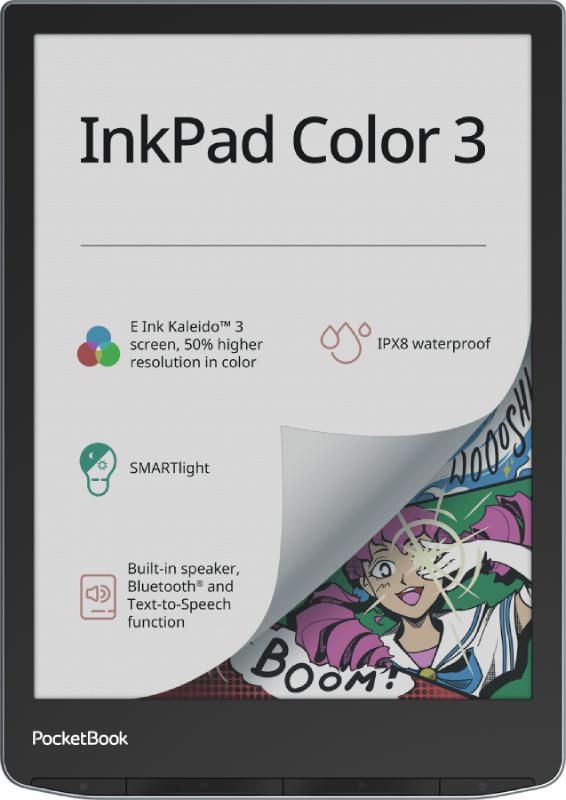 PocketBook eBook reader InkPad Color 3 EU (PB743K3-1-WW) Black, grey L