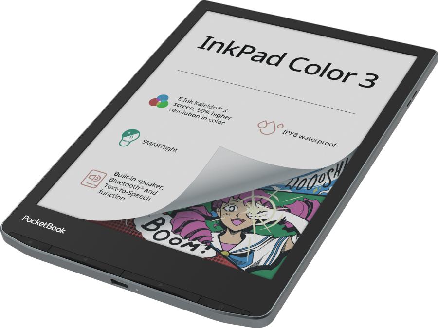 PocketBook eBook reader InkPad Color 3 EU (PB743K3-1-WW) Black, grey L
