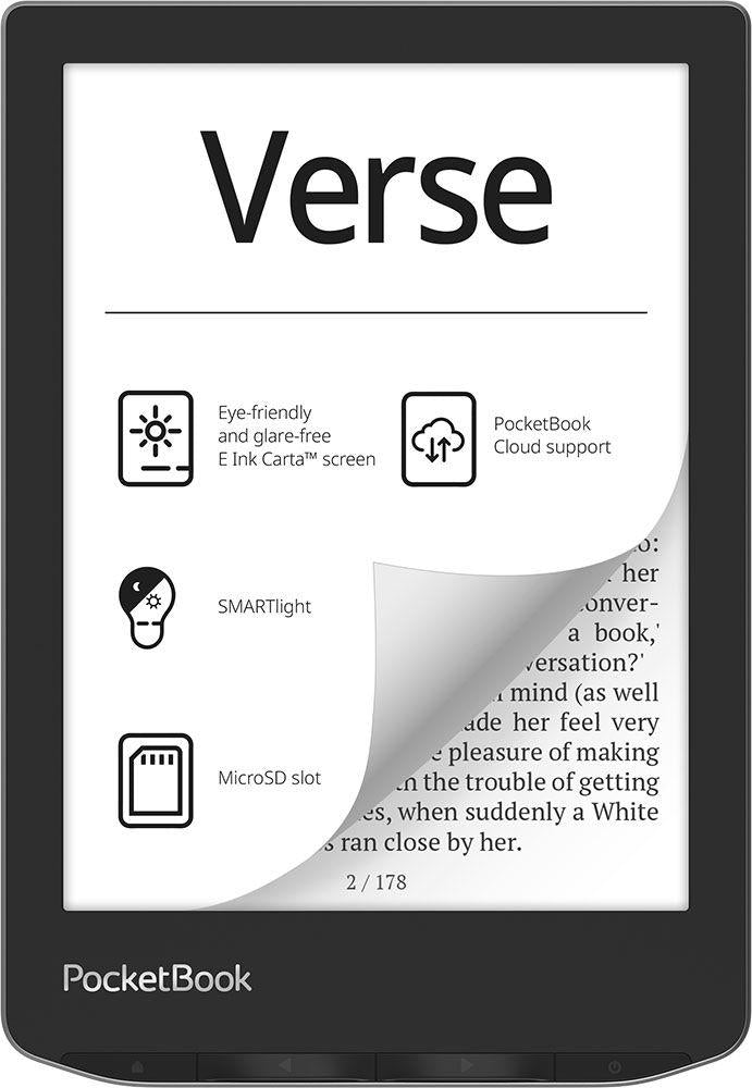 PocketBook eBook reader Verse EU (PB629-M-WW) Black, silver S