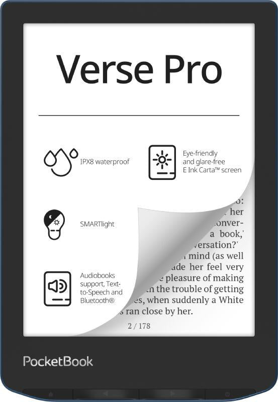 PocketBook eBook reader Verse Pro EU (PB634-A-WW) Black, blue S 15.2 cm (6")