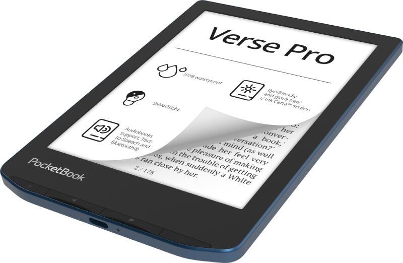 PocketBook eBook reader Verse Pro EU (PB634-A-WW) Black, blue S 15.2 cm (6")