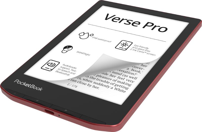 PocketBook eBook reader Verse Pro EU (PB634-3-WW) Black, red S