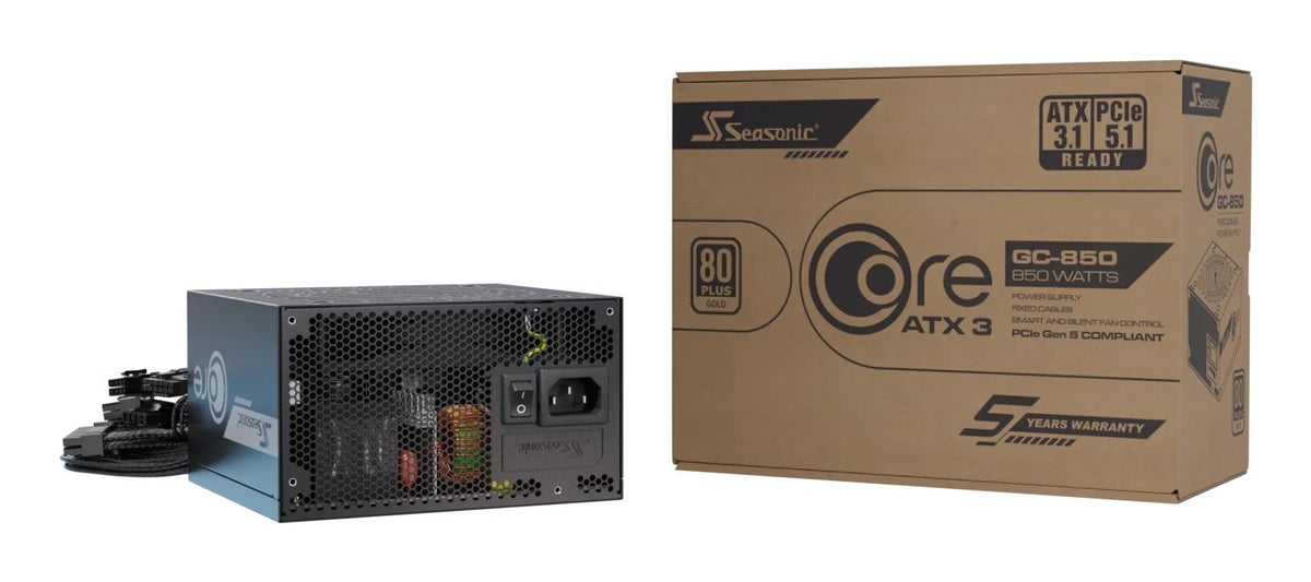 Seasonic PC power supply unit Core GC-850 (SRP-CGC851-A5A32SF) Black