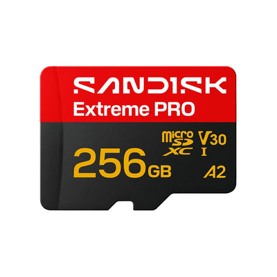 SanDisk Micro SD card Extreme PRO 256GB (SDSQXCJ-256G-GS6MA) Black, red