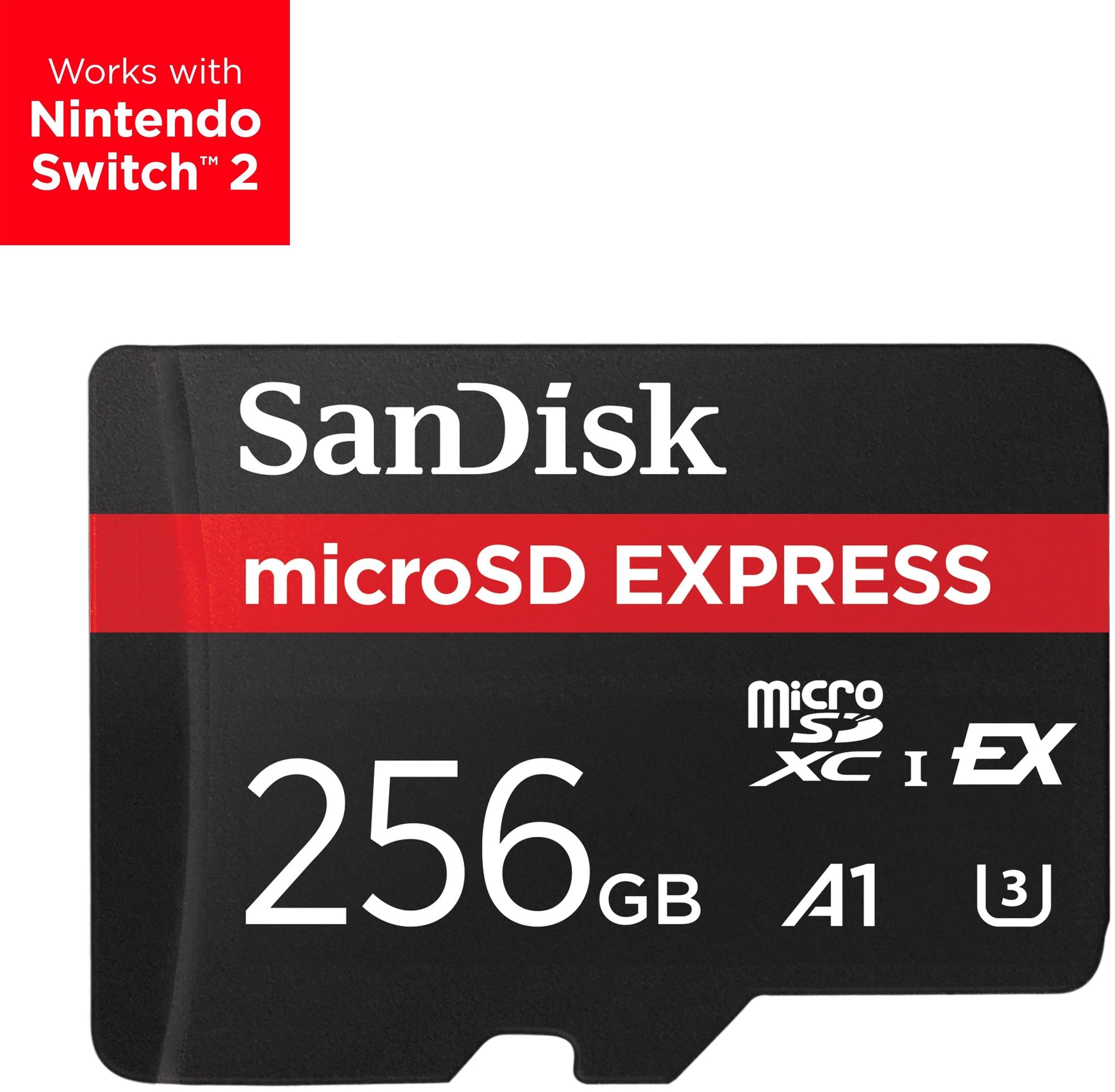 SanDisk Micro SD card Express 256GB (SDSQXFN-256G-GN4NN) Black, red S