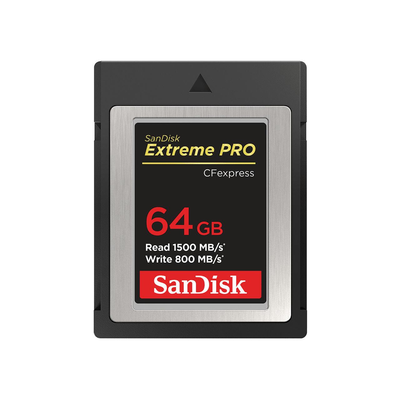 SanDisk CFexpress card Extreme PRO CFexpress 64GB (SDCFE-064G-GN4NN) Black