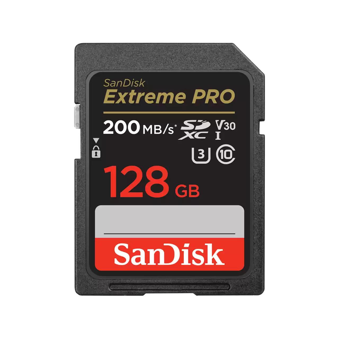 SanDisk SD card Extreme Pro 128GB V30 (SDSDXXD-128G-GN4IN) Black