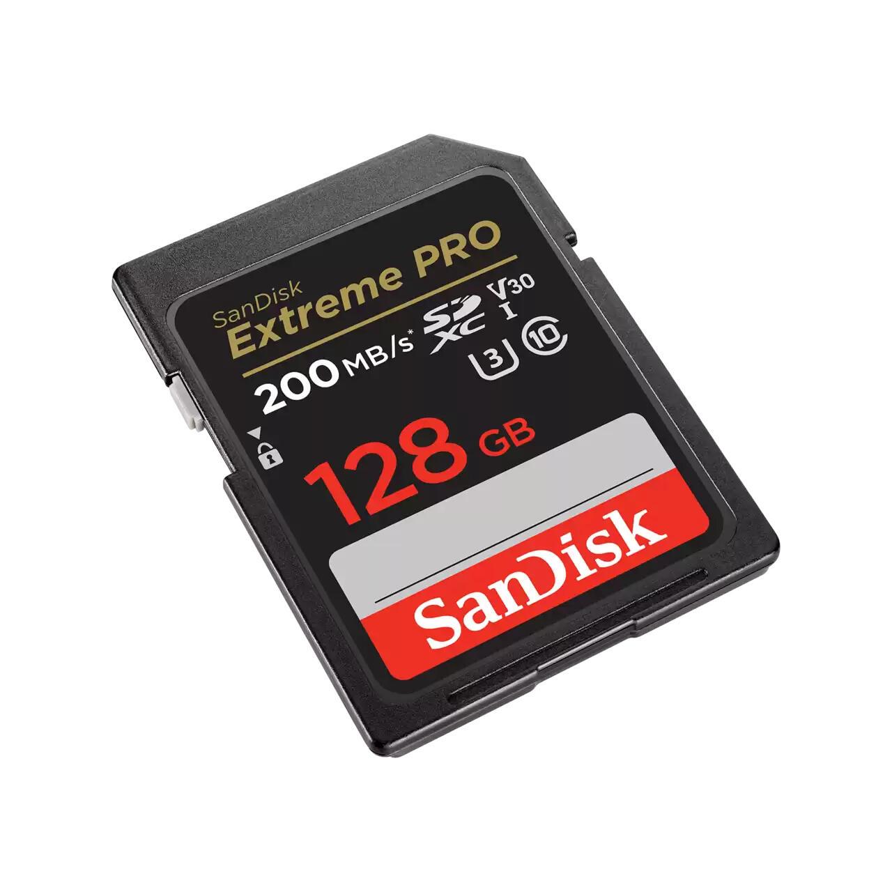 SanDisk SD card Extreme Pro 128GB V30 (SDSDXXD-128G-GN4IN) Black