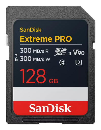 SanDisk SD card Extreme Pro 128GB V90 (SDSDXDM-128G-GN4IN) Black