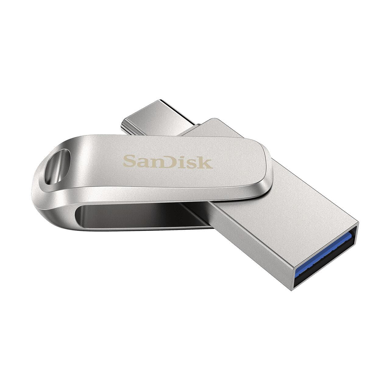SanDisk USB stick Ultra Dual Drive Luxe 64GB (SDDDC4-064G-G46) Stainless steel