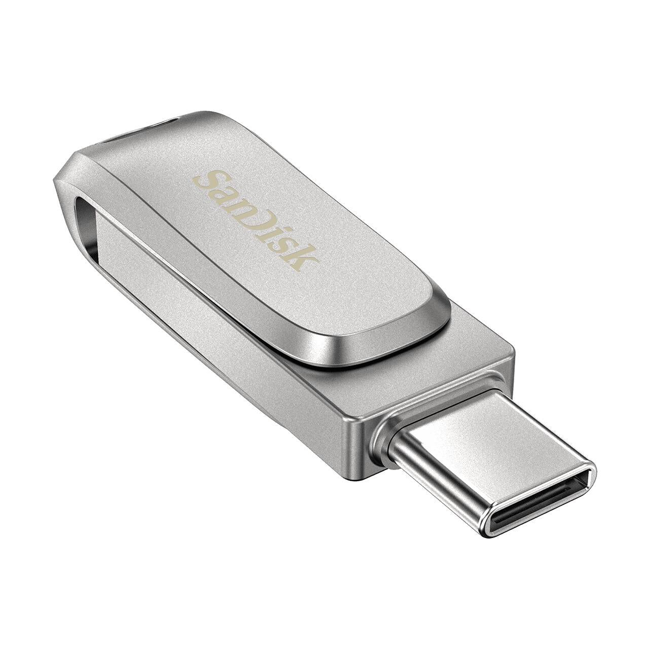 SanDisk USB stick Ultra Dual Drive Luxe 64GB (SDDDC4-064G-G46) Stainless steel