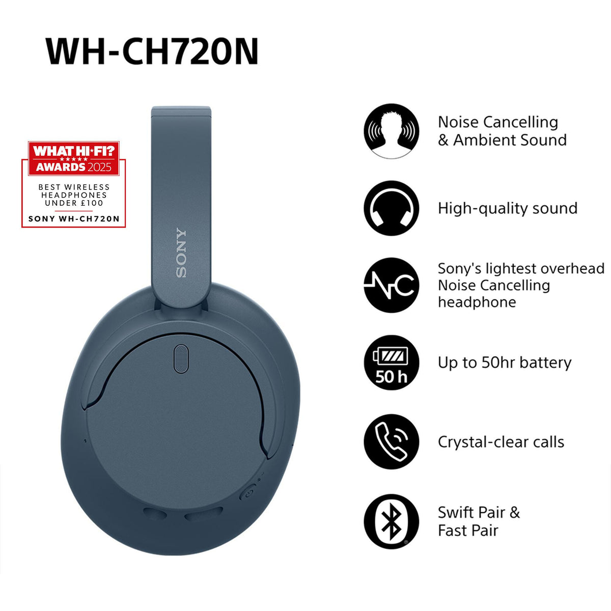 Sony WH-CH720NL (plave)