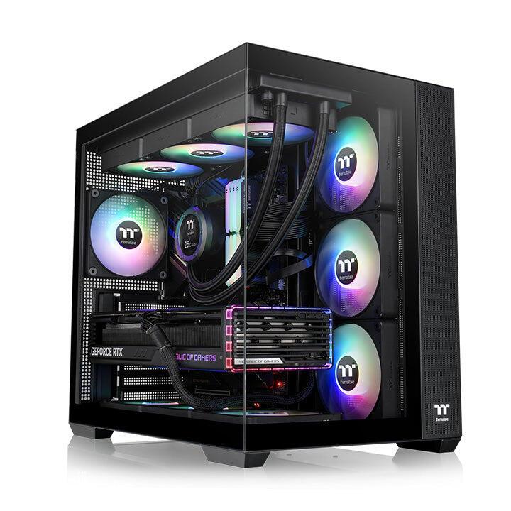 Thermaltake PC case View 380 TG ARGB (CA-1Z2-00M1WN-00) Black