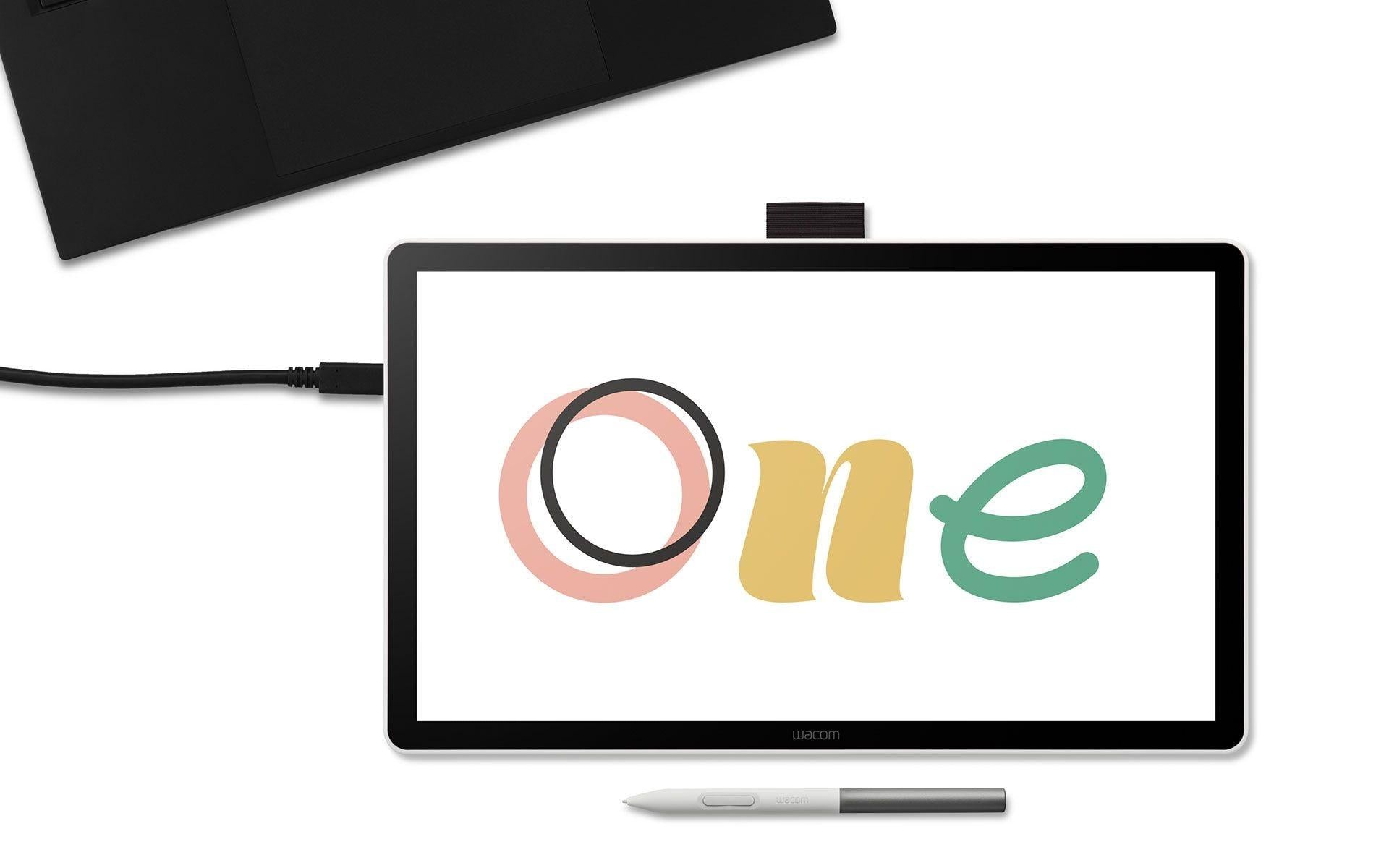 Wacom Tablet One 14 (DTC141W0) Black, white