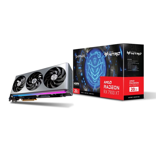 Sapphire VGA 20GB RX7900XT NITRO+ OC VAPOR-X 2xHDMI/2xDP NITRO+ AMD RADEON RX7900 XT GAMING OC VAPOR-X 20GB